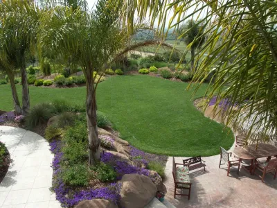 Petaluma Hill Tropical — Landscape Construction project by Geared For Growing Landscape Services in Santa Rosa