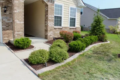 Simple Front Landscape Upgrade by GLC Lawn & Landscaping LLC