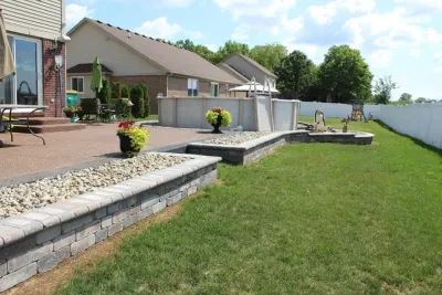 Pool Retaining Wall — Landscape Construction project by GLC Lawn & Landscaping LLC