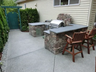 Outdoor Kitchens — Landscape Construction project by Green Spaces Landscaping