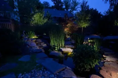 Outdoor Illumination by Green Spaces Landscaping