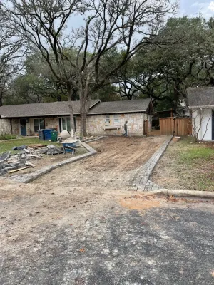 Driveway Upgrade with Pavers — Landscape Construction project by H A Dirt Cleaning & Construction