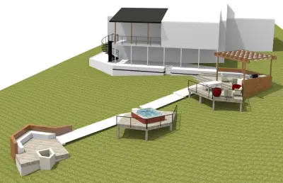 Brittany Lake Patio — Architectural & Building Design Services project by ROGUE Architecture, LLC