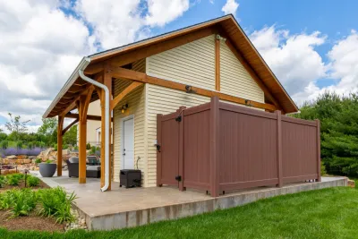 Fencing & Gates — Landscape Construction project by DiSabatino Landscaping And Tree Care