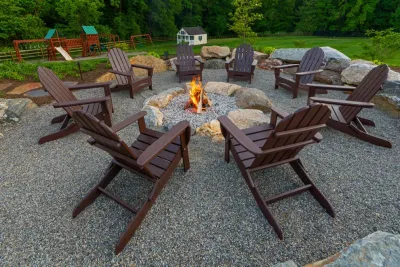 Fire Pits — Landscape Construction project by DiSabatino Landscaping And Tree Care