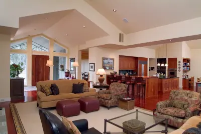 Radiant and Airy Classic Living Space by Neal Huston & Associates