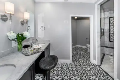 Primary Bath and Dressing Area — Architectural & Building Design Services project by Falconnier Design Co