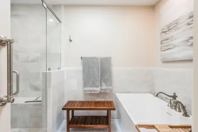 Combined Bathroom and Laundry by Fabl Design