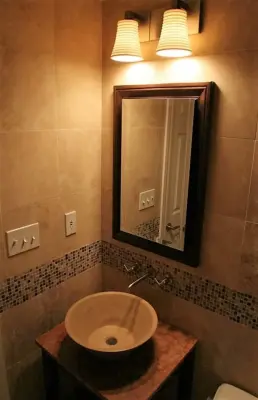 Meridian Hills Award-winning Guest Bathroom Renovation — Architectural & Building Design Services project by Workshop 131, Inc.