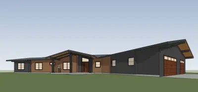 Modern Ranch House from the Mid-Century Era — Architectural & Building Design Services project by Sims Design Studio