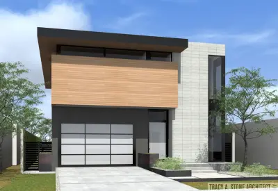 Luminous Contemporary Living Space — Architectural & Building Design Services project by Tracy A. Stone Architect