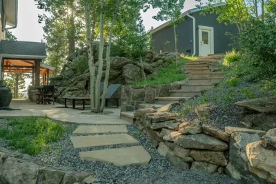 MOUNTAIN MOVEMENT — Landscape Construction project by Duke's Landscape Company in Evergreen
