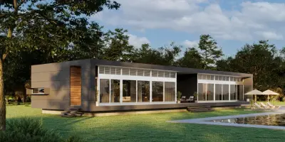 simple home architecture by Threadgold Architecture + Construction