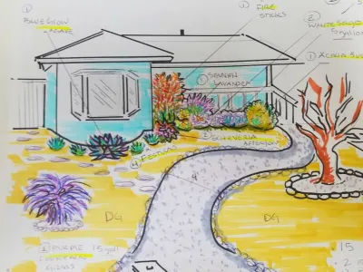 Landscape Sketches in Los Angeles by Flores Artscape, Inc.