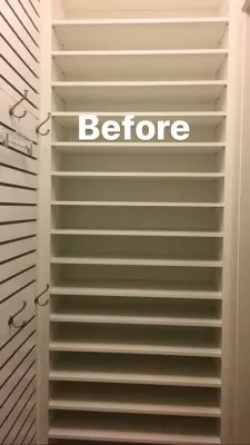 Revamped closet design and unpacking for a new home — Professional Home Organizers project by Luxury Organized