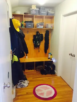 Mudroom Transformation — Professional Home Organizers project by Properly Placed, LLC