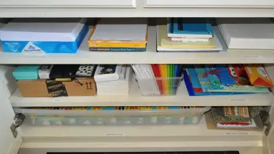 Home Workspace 3 — Professional Home Organizers project by Bloom Your Space Organizing