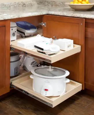 Corner Cabinet Solutions, Rotating Shelves & Glide Systems by ShelfGenie Of Columbus