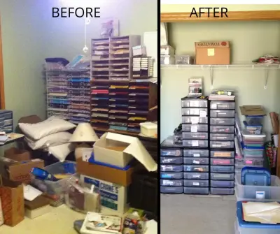 Craft space organization — Professional Home Organizers project by Decluttering Key