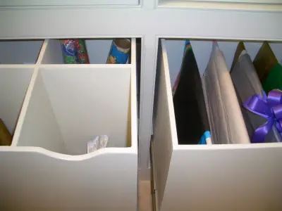 Integrated Gift Wrapping — Professional Home Organizers project by Custom Spaces, Inc.