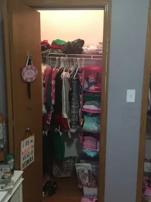 Shared Bedroom for Young Girls with Individual Closet Spaces — Professional Home Organizers project by Letting Go With Lettie
