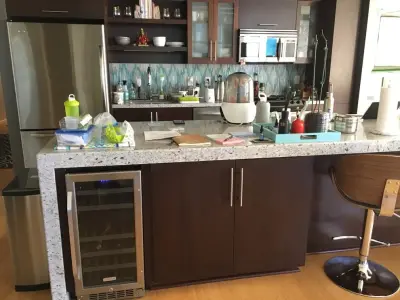 Urban/Micro Kitchen Revamp — Professional Home Organizers project by Abbey Claire Professional Organizing