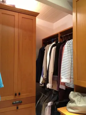 Mahogany Wood Closet in Mill Valley by Malka Sabroe-JoHanson
