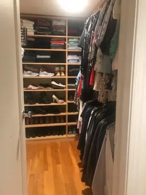 Cobble Hill Master Closet — Professional Home Organizers project by Emily Matles / Emagine Simplicity