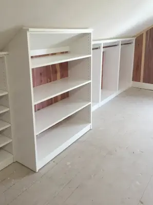 Renovated Attic Master Closet by Jessica Earley