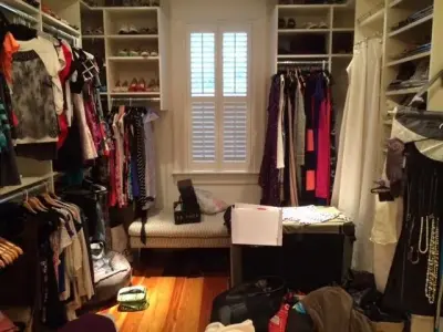 Sullivan's Island KT Master Closet Organization 2015 — Professional Home Organizers project by STR8N UP Professional Organizing Services