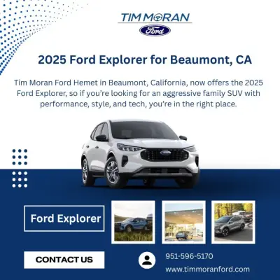 2025 Ford Explorer for Beaumont California — Professional Home Organizers project by Tim Moran Ford