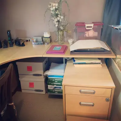 Workspace Organization — Professional Home Organizers project by Abbey Claire Professional Organizing