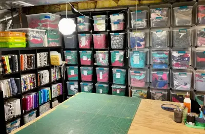 Basement Recreation and Organization Space Design — Professional Home Organizers project by Room Redefined