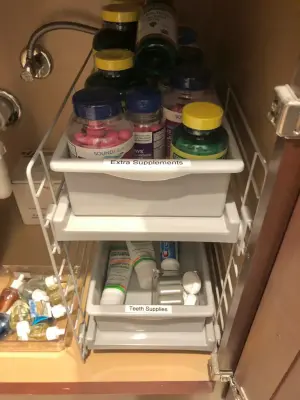 Restroom and Compact Storage Spaces — Professional Home Organizers project by Sunflower Strategies Organizing Services