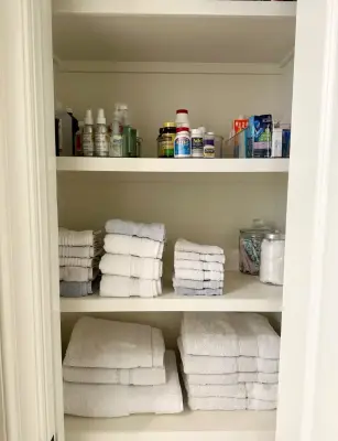 Restroom Organization — Professional Home Organizers project by Professional Organizers Baton Rouge
