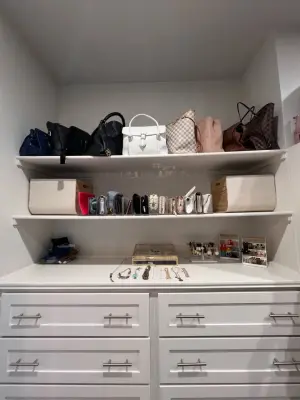 Elegant Closet Arrangement by Order In Your Court