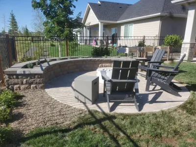 Gorgeous Paver Patio Build Nampa — Landscape Construction project by Idacrest Landscaping LLC in Nampa