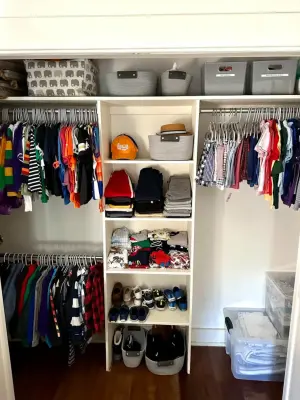 Kids' Wardrobe Organization by Professional Organizer New Orleans
