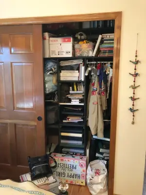 Spare Room Wardrobe — Professional Home Organizers project by Clean Slate Home Organization, LLC