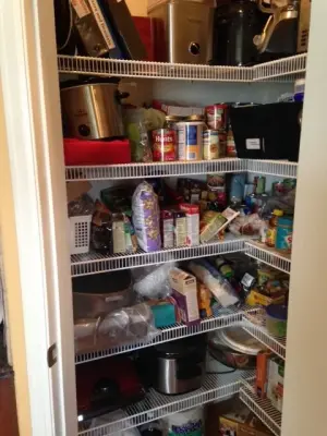 Pantry Transformation Before and After — Professional Home Organizers project by Synchronized Spaces