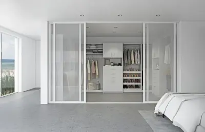 Tailored Sliding Wardrobe Doors — Professional Home Organizers project by Closets By Design | Fresno