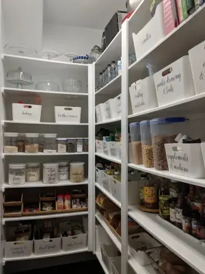 Cypress Neatly Arranged Pantry by Organized Life Design