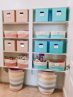 Cypress Playroom Storage by Organized Life Design