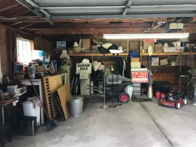 Garage, Bedroom, and Display Cabinet — Professional Home Organizers project by Beth Spiroff Organizing