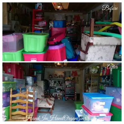 Garage Transformation Images — Professional Home Organizers project by Hand In Hand Organizing