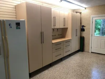 Storage Cabinets for the Garage — Professional Home Organizers project by Garage Monkey, LLC