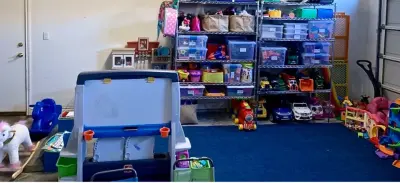 Playroom Conversion from Garage — Professional Home Organizers project by BG Organizing