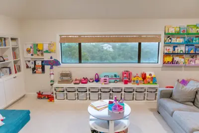 HGO Play Area Design and Organization — Professional Home Organizers project by Hannah Goetz Organizing