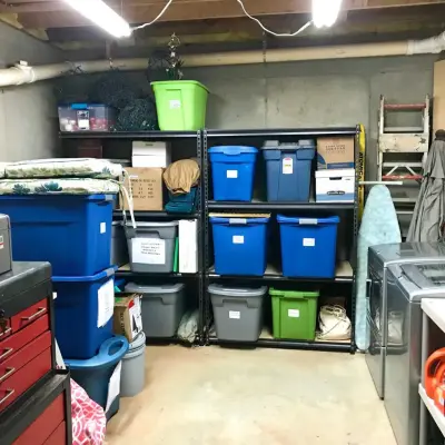 Kennesaw Basement Storage Compartment — Professional Home Organizers project by Imagine Organizing