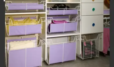 Children's Wardrobe Management — Professional Home Organizers project by Tailored Living Featuring Premier Garage